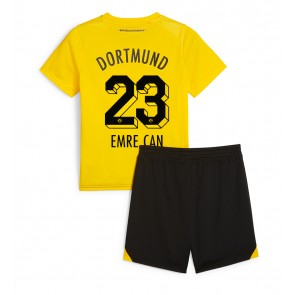 Borussia Dortmund Emre Can #23 Hemmaställ Barn 2023-24 Kortärmad (+ Korta byxor)
